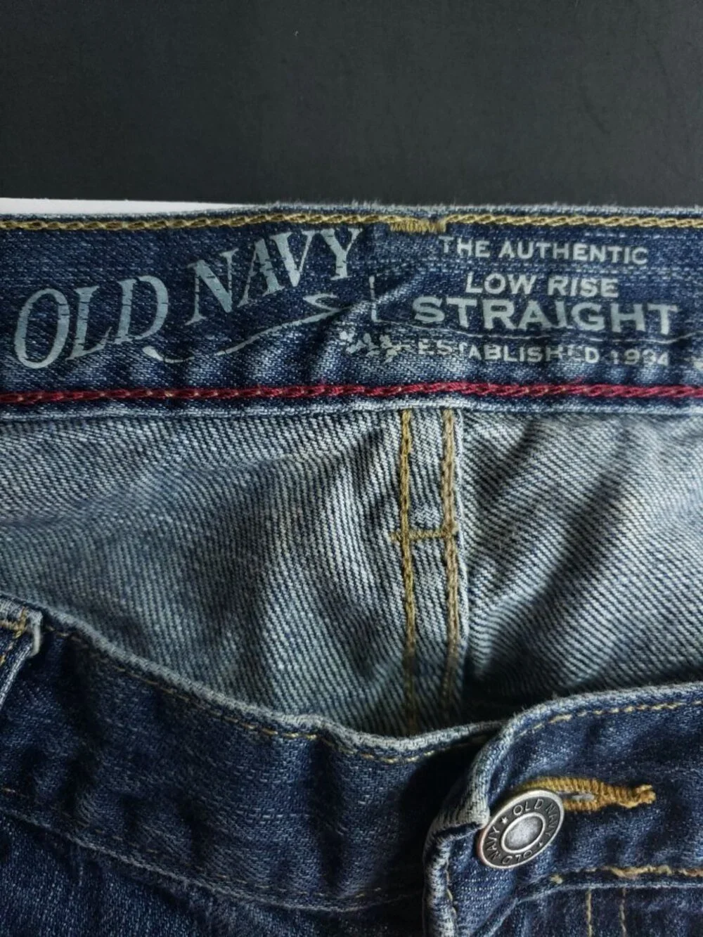 Old Navy Low Rise Straight Cut Jeans Men's Size 36/32